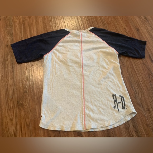 Sold Harley-Davidson Womens Colorblocked Laced Raglan Sleeve Shirt XL - Picture 2 of 6